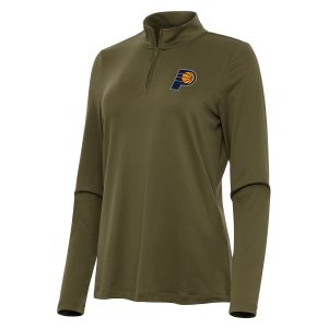 Antigua Indiana Pacers Women's Olive Reprocess Quarter Zip Top Enchanting Limited edition! Don't miss your chance to own this unique jersey.