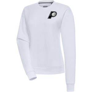 Antigua Indiana Pacers Women's White Brushed Metallic Victory Pullover Sweatshirt Outstanding Enhance your game - day look! Get this fashionable jersey.