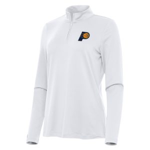 Antigua Indiana Delightful Pacers Women's White Reprocess Quarter Zip Top Collector's item! A rare addition to any collection.