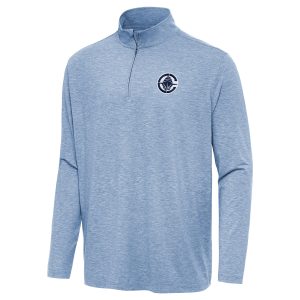 Antigua LA Clippers Heather Aqua Hunk Quarter High - quality Zip Top Proven quality! Invest in this reliable jersey.