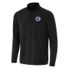 Antigua LA Clippers Magnificent Heather Black Bright Quarter Zip Top Don't be left out! Get this stylish jersey and show your team pride.