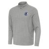 Antigua LA Clippers Heather Gray Subtle Quarter Zip Phenomenal Sweatshirt Sports fans