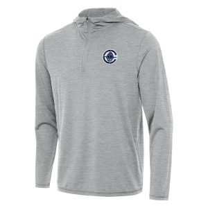 Antigua LA Clippers Heather Gray Tidy Quarter Zip Fabulous Hoodie Customizable! Personalize this great jersey.