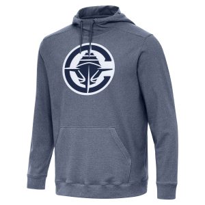 Antigua LA Clippers Premium - grade Heather Navy Cloud Pullover Hoodie Be a part of the action! Get this game - ready jersey.