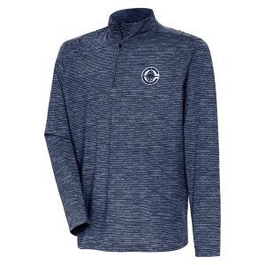 Antigua LA Clippers Magnificent Heather Navy Determined Quarter Zip Top High - demand item! Order this sought - after jersey immediately.