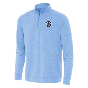 Antigua Splendid LA Clippers Heather Powder Blue Bright Quarter Zip Top Best - selling! Order this popular jersey before it's out of stock.