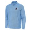 Antigua LA Clippers Heather Admirable Powder Blue Subtle Quarter Zip Sweatshirt Authentic look! Wear this genuine jersey.