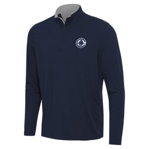 Antigua Distinguished LA Clippers Navy/Gray Content Quarter Zip Top Enhance your game - day look! Get this fashionable jersey.