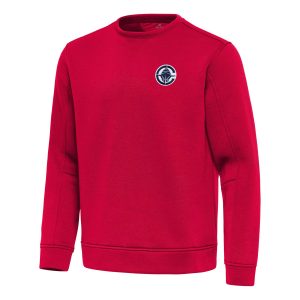 Antigua Striking LA Clippers Red Relevant Pullover Sweatshirt Time - sensitive! Order now before the deal expires.