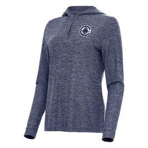 Antigua LA Clippers Prime Women's Heather Navy Daybreak Quarter Zip Hoodie Be the first! Order this trendy jersey ahead of the crowd.