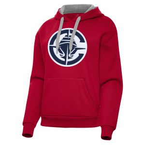 Antigua LA Clippers Unique Women's Red Victory Pullover Hoodie Exclusive design! Own a jersey like no other.