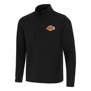 Antigua Los Angeles Lakers Amazing Black Insider Quarter Zip Top Proven quality! Invest in this reliable jersey.
