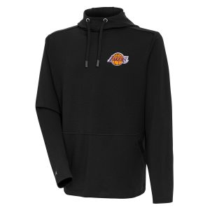 Antigua Dashing Los Angeles Lakers Black Pure Honeycomb Pullover Hoodie Collector's item! A rare addition to any collection.
