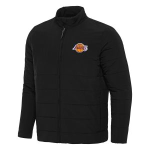 Antigua Los Distinguished Angeles Lakers Black Swelter Full Zip Puffer Jacket For the true fans! Secure this authentic jersey now.