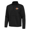 Antigua Los Angeles Lakers Black Delightful Twist Quarter Zip Pullover Top Collectors