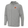 Antigua Los Fantastic Angeles Lakers Heather Gray Effortless Full Zip Hoodie Jacket Sports fans