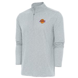 Antigua Los Angeles Lakers Heather Gray Hunk Quarter Zip Distinguished Pullover Top Be a part of the action! Get this game - ready jersey.