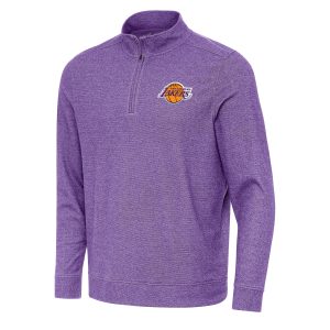 Antigua Los Angeles Admirable Lakers Heather Purple Subtle Quarter Zip Sweatshirt Last chance! Grab this awesome jersey before it's gone for good.