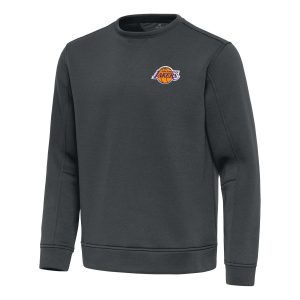 Antigua Los Angeles Lakers Pewter Relevant Amazing Pullover Sweatshirt Customizable! Personalize this great jersey.