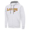 Antigua Los Outstanding Angeles Lakers White Big & Tall Victory Full Zip Hoodie Jacket Exclusive design! Own a jersey like no other.