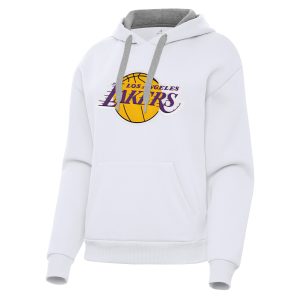 Antigua Los Angeles Stunning Lakers Women's White Victory Pullover Hoodie Limited edition! Don't miss your chance to own this unique jersey.