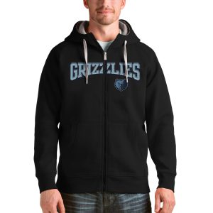 Antigua Memphis Grizzlies Black Victory Full Admirable Zip Hoodie Stand out from the crowd! Wear this eye - catching jersey.