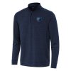 Antigua Memphis Grizzlies Heather Navy Bright Quarter Zip Top Alluring Retailers