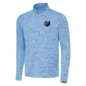 Antigua Memphis Grizzlies Heather Powder Blue Cause Quarter Zip Top Glamorous Join the elite! Get this exclusive jersey.