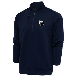Antigua Admirable Memphis Grizzlies Navy Big & Tall Metallic Logo Generation Quarter Zip Top New arrival! Check out this fresh and exciting jersey.