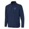 Antigua Memphis Superior Grizzlies Navy Perilous Quarter Zip Sweatshirt For the true fans! Secure this authentic jersey now.