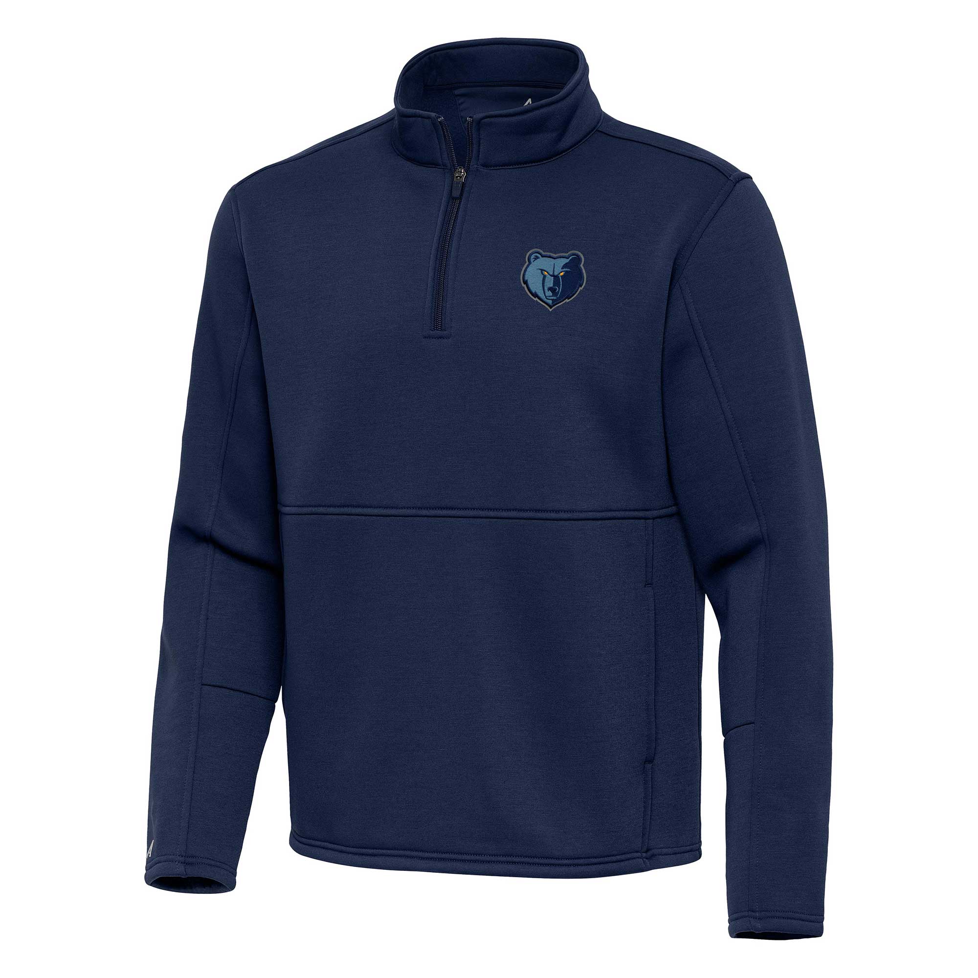 Antigua Memphis Grizzlies Navy Twist Quarter Prime Zip Pullover Top Retailers
