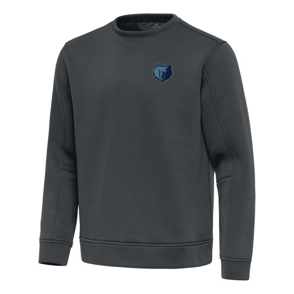 Antigua Memphis Grizzlies Pewter Relevant Pullover Sweatshirt Stylish High - demand item! Order this sought - after jersey immediately.