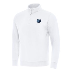 Antigua Memphis Grizzlies Phenomenal White Victory Quarter Zip Mock Sweatshirt Best - selling! Order this popular jersey before it's out of stock.