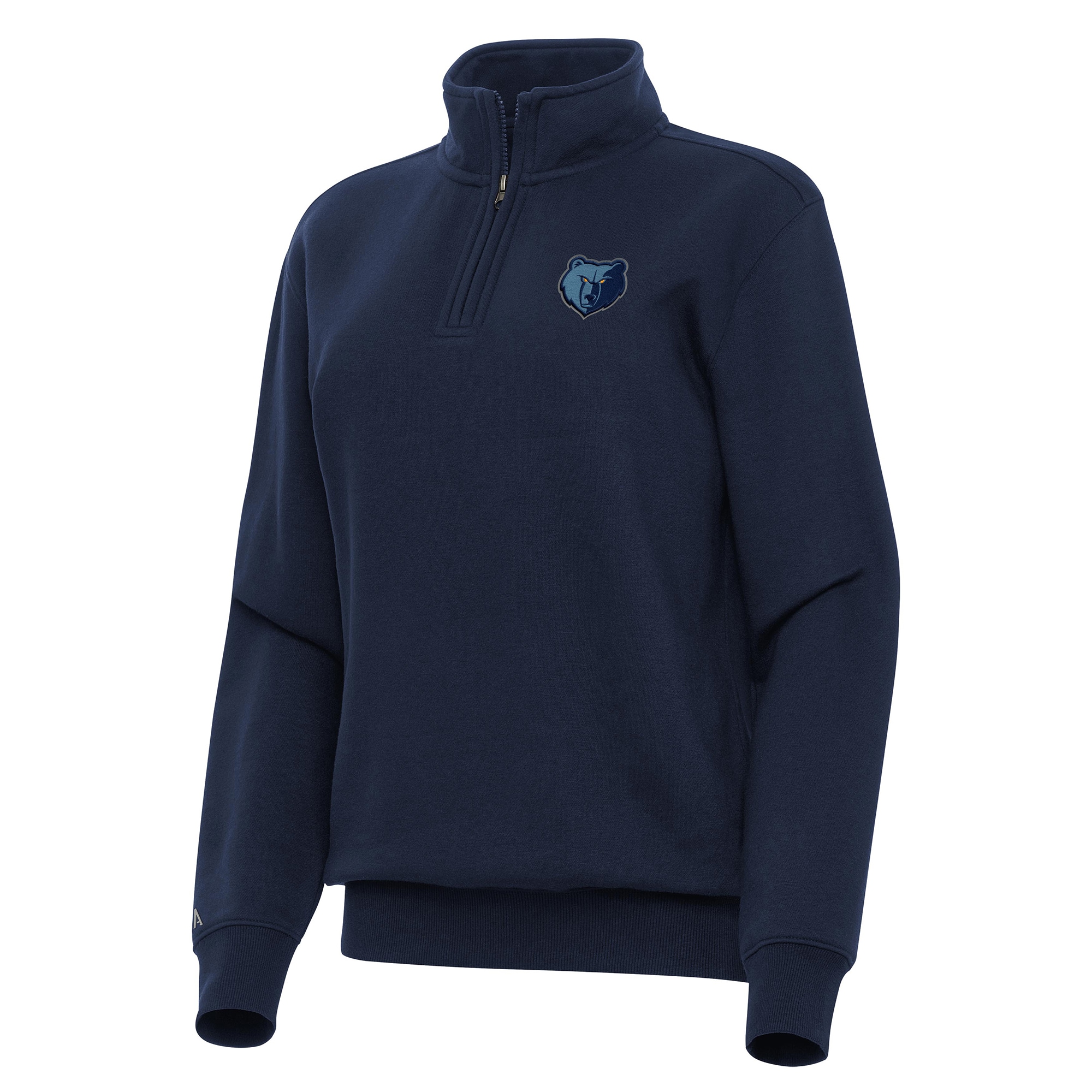 Antigua Memphis Grizzlies Women's Navy Victory Quarter Stylish Zip Sweatshirt Experience luxury! Order this high - end jersey.