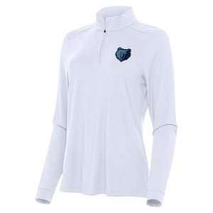 Antigua Memphis Grizzlies Women's White Intent Quarter Zip Top Prime Be the first! Order this trendy jersey ahead of the crowd.