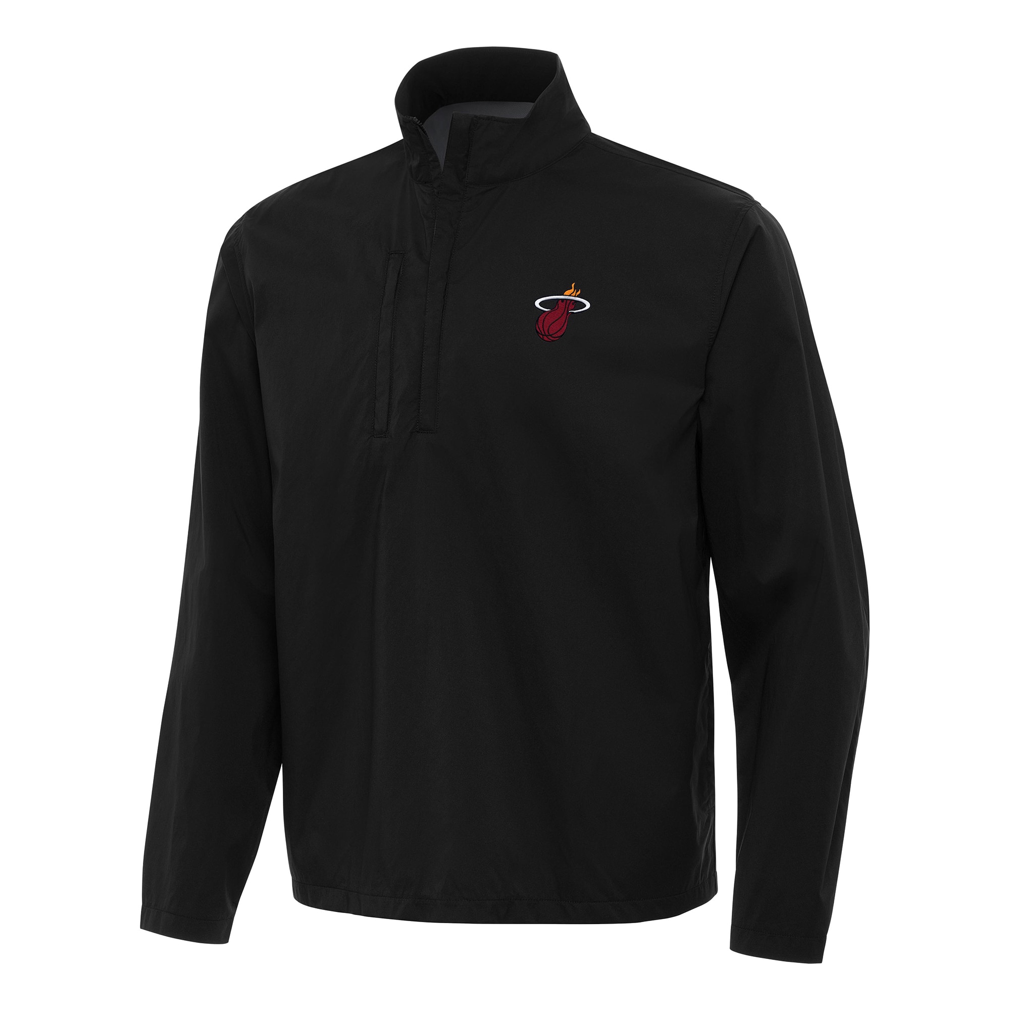 Antigua Miami Heat Black Brisk Magnificent Quarter Zip Windbreaker Unbeatable style! Get this stylish jersey now.