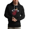 Antigua Miami Heat Remarkable Black Team Logo Victory Pullover Hoodie Experience luxury! Order this high - end jersey.