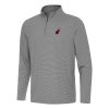 Antigua Miami Heat Black Twine Outstanding Quarter Zip Top Collectors