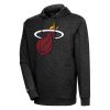 Antigua Miami Notable Heat Heather Black Action Pullover Hoodie Don't be left out! Get this stylish jersey and show your team pride.