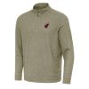 Antigua Miami Heat Impressive Olive Subtle Quarter Zip Sweatshirt Show your dedication! Own this special jersey for your team.
