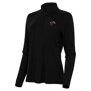 Antigua Miami Heat Women's Magnificent Black Intent Quarter Zip Top Limited edition! Don't miss your chance to own this unique jersey.