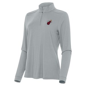 Antigua Miami Heat Women's Gray Intent Quarter Zip Top Amazing Limited edition! Don't miss your chance to own this unique jersey.