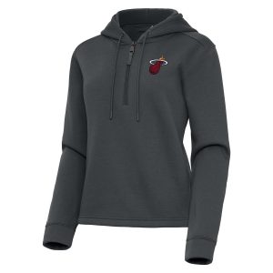 Antigua Miami Heat Women's Splendid Pewter Contemporary Quarter Zip Hoodie Limited edition! Don't miss your chance to own this unique jersey.