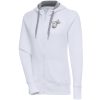 Antigua Miami Heat Women's White Brushed Metallic Victory Full Captivating Zip Hoodie Celebrate your team! Order this commemorative jersey.