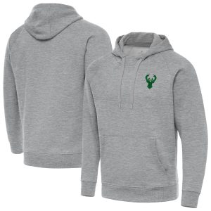 Antigua Milwaukee Bucks Heather Gray St. Patrick's Day Victory Raglan Premium Pullover Hoodie Team spirit! Show it off with this awesome jersey.