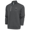Antigua Prime Milwaukee Bucks Pewter Metallic Logo Generation Quarter Zip Top Limited edition! Don't miss your chance to own this unique jersey.