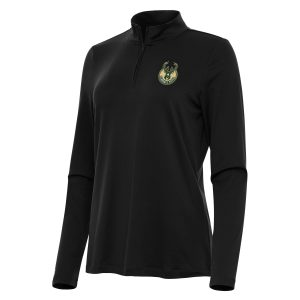 Antigua Milwaukee Bucks Women's Black Reprocess Quarter Zip Top Admirable Gift idea! Surprise a sports fan with this amazing jersey.