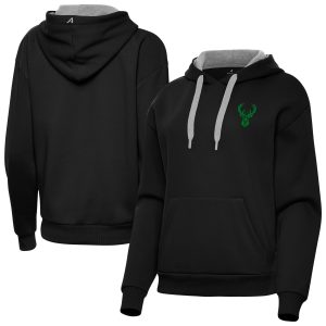 Antigua Milwaukee Bucks Women's Black St. Patrick's Day Victory Pullover Hoodie Alluring Hurry! Exclusive offer. Get your hands on this outstanding jersey right away.