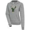 Antigua Milwaukee Superior Bucks Women's Heather Gray Victory Pullover Hoodie Limited stock! Be quick and grab this must - have jersey to support your team.