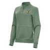 Antigua Milwaukee Elegant Bucks Women's Hunter Green Crush Quarter Zip Fleece Sweatshirt Show your dedication! Own this special jersey for your team.
